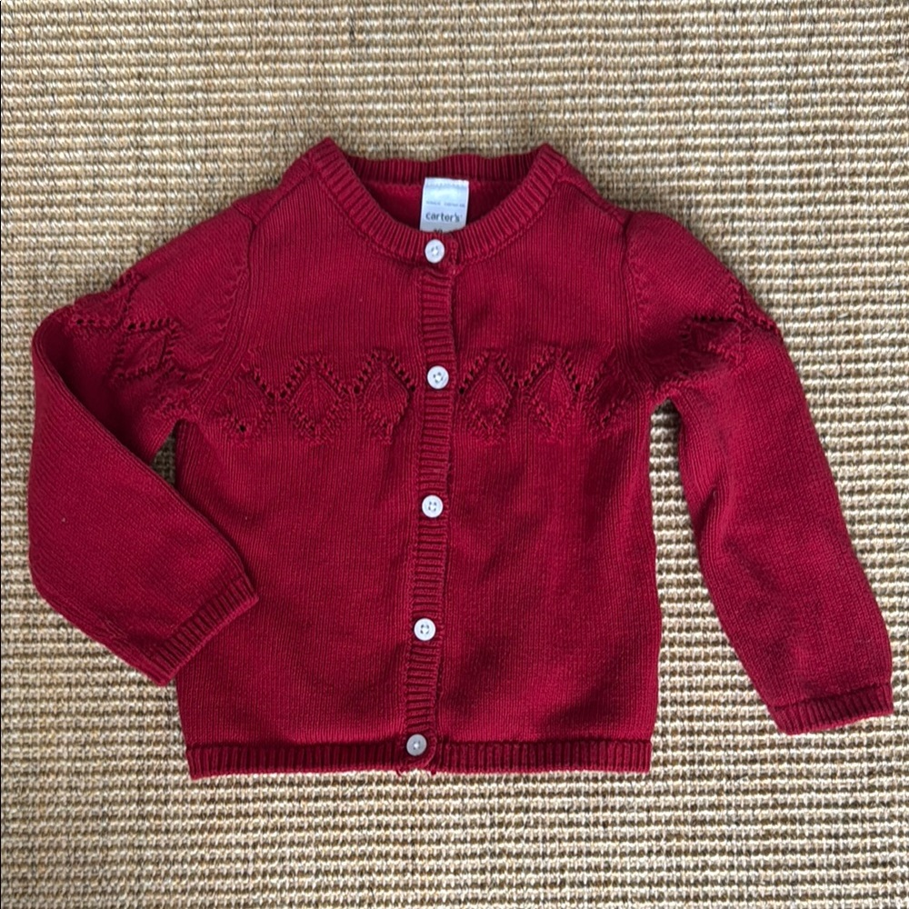 Toddler Pointelle Knit Cardigan 18m